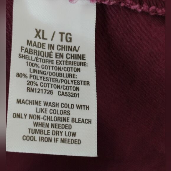 Prince & Fox Jacket Burgundy Wine Zip and Snap button with Hood size XL - Picture 5 of 16